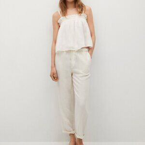 Mango Flowy Strap Top